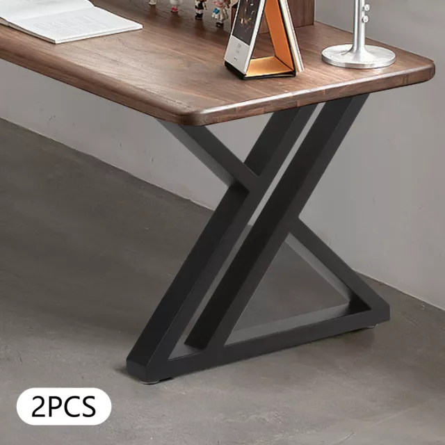 Paquete de 2 patas de mesa de metal de alta resistencia patas de mesa de comedor patas de escritorio de acero