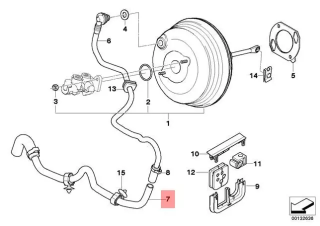 Neu Vakuumleitung Bmw X5 E53 X5 44I 48Is Suv 11667629613 Original