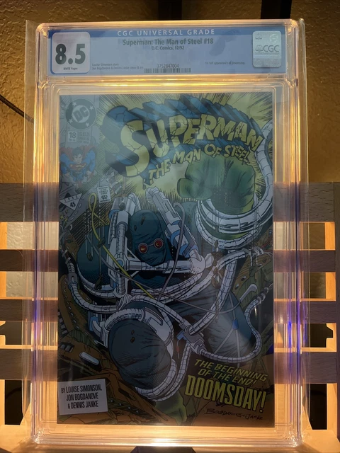 Superman -The Man of Steel #18 CGC 8.5 1992 1st Full Appearance of Doomsday-Nice
