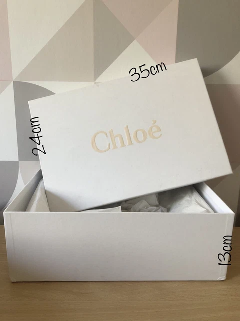 CHLOE EMPTY SHOE Box Gift Box 35cm X 24cm X 12.5cm 9.00 PicClick UK
