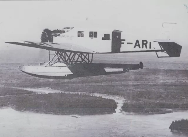 Extrem Seltenes Foto Eines Junkers W.34 Flugbootflugzeugs