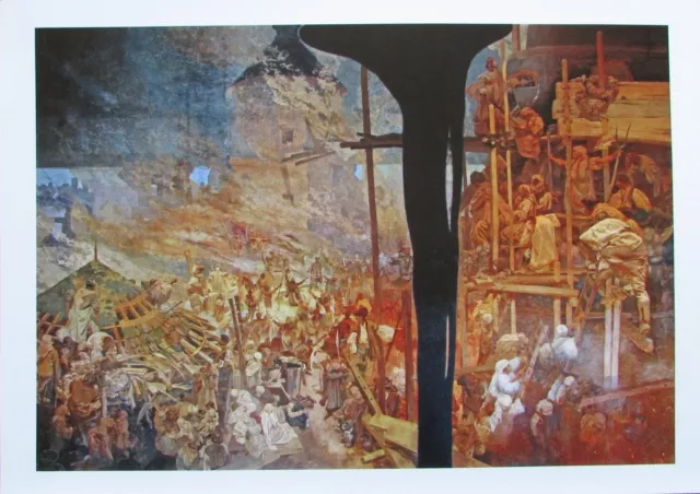 Alfons Mucha VERTEIDIGUNG VON SIGET GEGEN DIE TÜRKEN DURCH MIKULAS ZRINSKY Bild