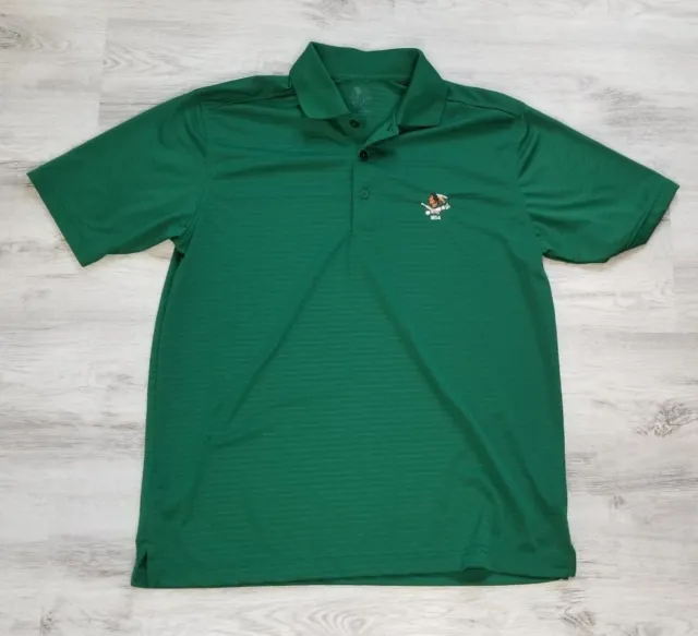 Philadelphia Cricket Club Zorrel Syntrel Small Green Stripe SS Golf Polo Shirt