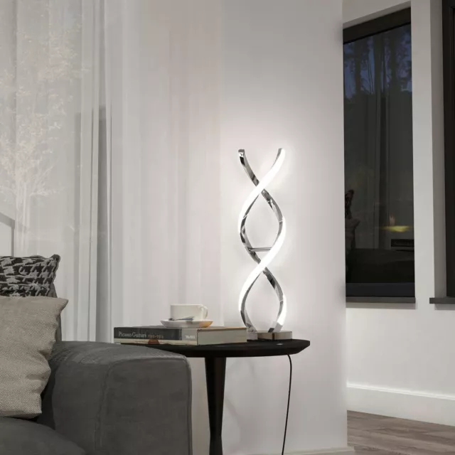 ARTIKA DIMMABLE LED Swirl Table Lamp in 2 Colours 67.99 PicClick UK