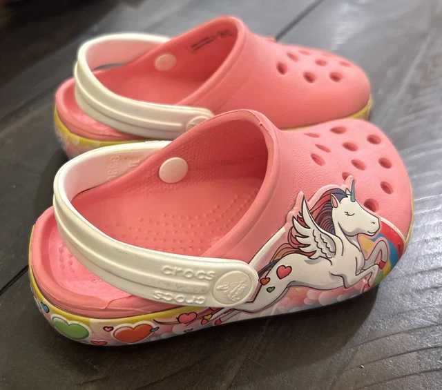Unicorn light online up crocs