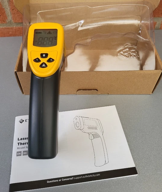 Etekcity Lasergrip 800 berührungsloses digitales Laser-IR-Infrarot-Thermometer,...