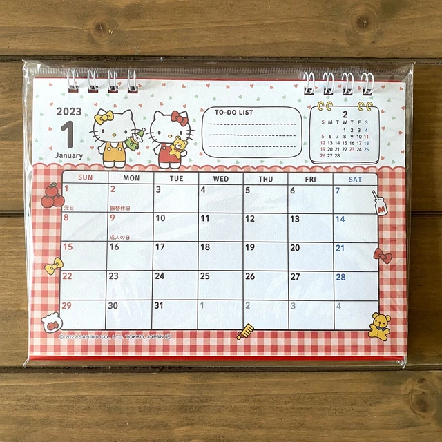 Hello Kitty Desktop Calendar