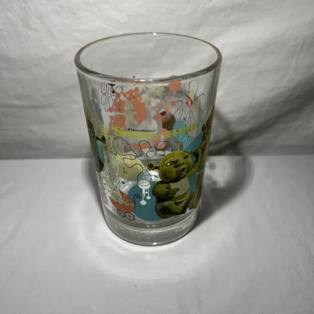 “McDonald’s Shrek The Third” Drinking Glass/Glassware | 5.25 In Height | 16 Oz.