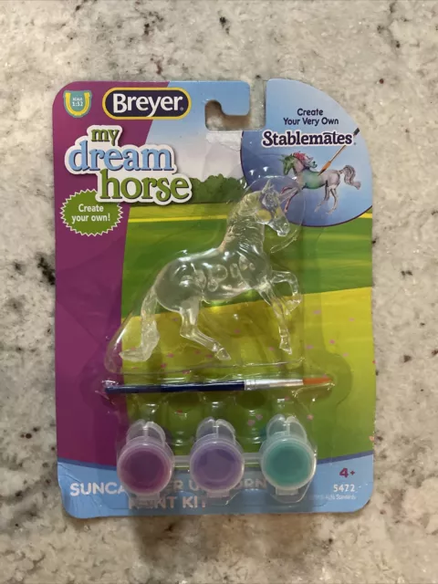 NIP Breyer My Dream Horse Stablemates #5472 Suncatcher Unicorn Paint & Play Kit