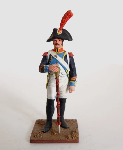 Figurine peinte à la main METAL MODELES. Caporal tambour 1805. Occasion TBE.