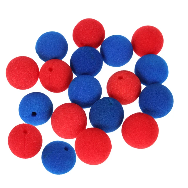 20 Pcs Clown Au Nez Rouge Nez De Clown Éponge Déguisement De Clown Trompette