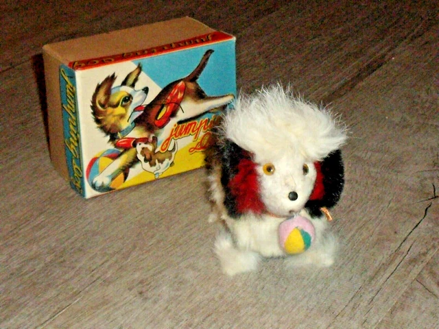 ANCIEN JOUET ANCIEN chien peluche moleskine EUR 14,99 - FR