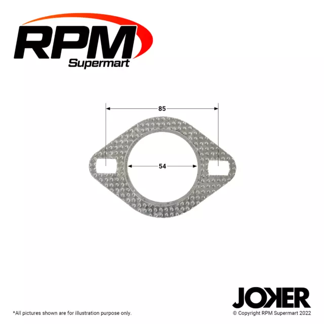 2" Two Bolt Muffler Exhaust Flange Gasket