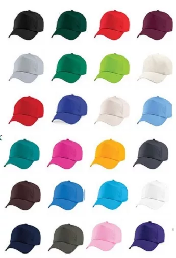 Boys Girls Childs Childrens Kids Baseball Cap Red Yellow Blue Green Orange Pink