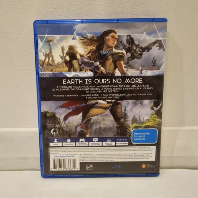 Horizon Zero Dawn PlayStation 4 2017 PS4 PAL Action Role Play, Shooter Adventure 2