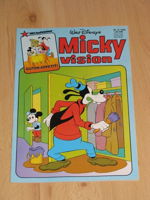MICKYVISION, Heft Nr. 4 / 1982 mit Aufkleber, Zustand 2, Ehapa Verlag