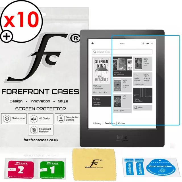 Forefront Cases® Kobo Aura H2O Edition 1 Displayschutzfolie Schildschutz