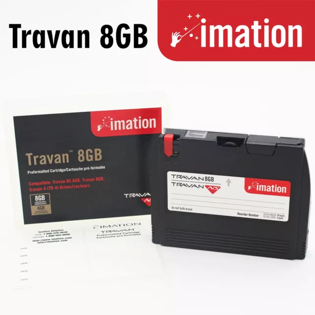 Storage Data Imation Travan NS 8GB 4GB/8GB Tape Cartridge Preformattata