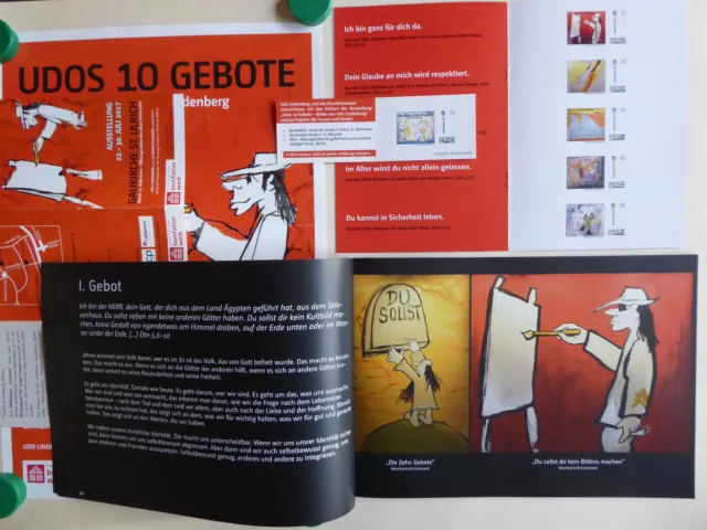 Udo Lindenberg - Udo`s 10 Gebote - Katalog - Poster - Briefmarken - Flyer - TOP