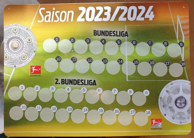 Sport Bild Bundesliga Magnettabelle 2022 23 SPORT BILD MAGNETTABELLE Saison 2023/2024, 1. und 2. Bundesliga in OVP