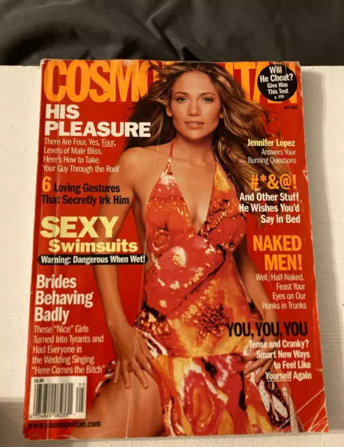 JENNIFER LOPEZ May 2002 COSMOPOLITAN Magazine SUPERBOWL GRAMMYS JLO  Ben Affleck