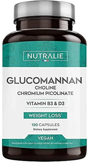 Konjac Glucomannane 3.000mg Dose Aide Minceur Coupe-Faim 100% Naturel Bitartrate