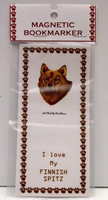 Finnish Spitz Dog Magnetic Bookmarker,"I Love My Finnish Spitz" Finnish Spitz Dog Magnetic Bookmarker,"I Love My Finnish Spitz"