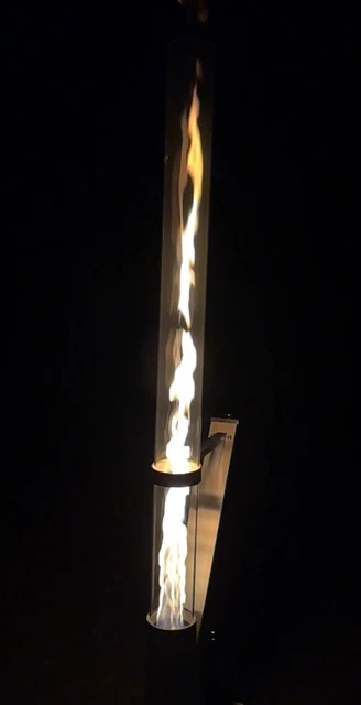 Feuerrohr Edelstahl Terassenstrahler Heizer Balkon Garten Heizung