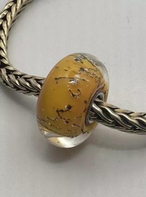 Trollbeads - Authentic - Genuine - Retired 2013 - Orange Steel - 61306