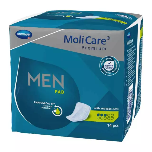 MoliCare Premium Men Pad 3 Tropfen Einlagen 14 Stück
