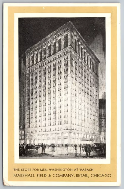 Marshall Field and Company Department Store Chicago Illinois 1930s Postcard