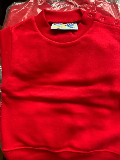 10 x Brand New Baby size Red Sweatshirts