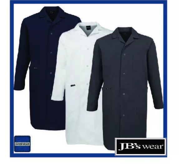 JB’S LAB DUST COAT 5HDC - 2XS to 5XL - GREY  | WHITE | NAVY