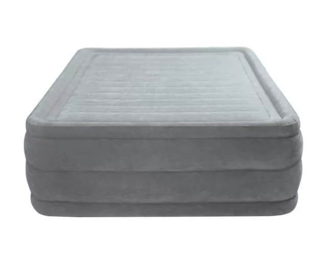 INTEX Luftbett Comfort Plush Queen mit 230V Pumpe Gästebett 203x152x56cm 2