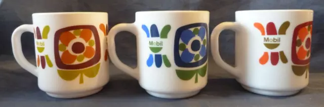 Mugs / Tasses à café décor coquelicots M008