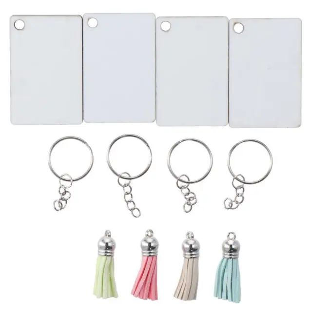350Pcs Clear Acrylic Keychain Blanks for Vinyl Acrylic Blanks Keychain  Tassels Jump Rings for DIY Keychain Craft