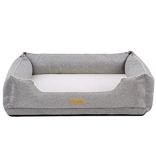 PETTI HOME Medium Dog Bed for Small Dogs, Memory Foam Orthopedic Sofa DogBed ...