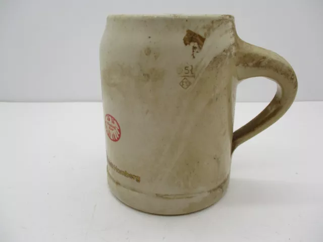 Vintage German Stoneware Binding Bier Stein Stadt Homberg