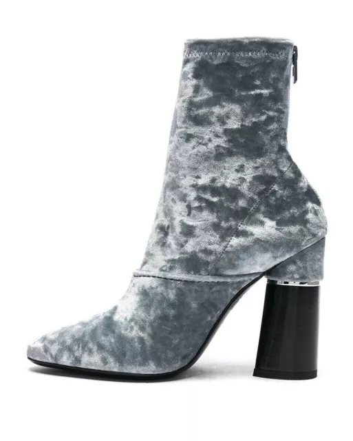 3.1 Phillip Lim $695,- Kyoto Crushed Velvet Silver Gray Boots