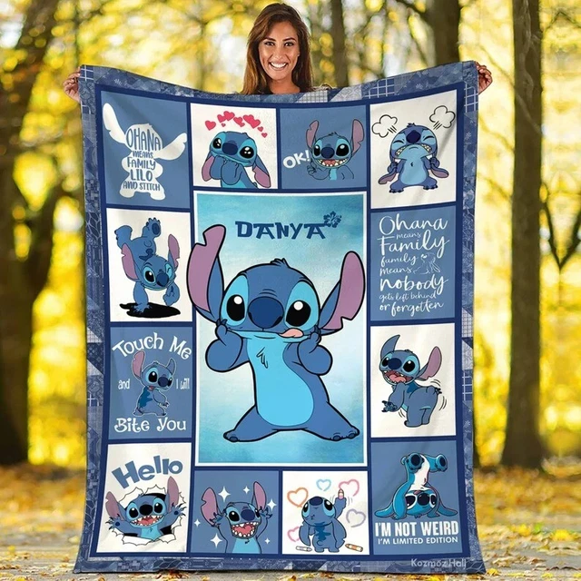PERSONALIZED DISNEY STITCH Blanket, Disney Lilo and Stitch Blanket 32.