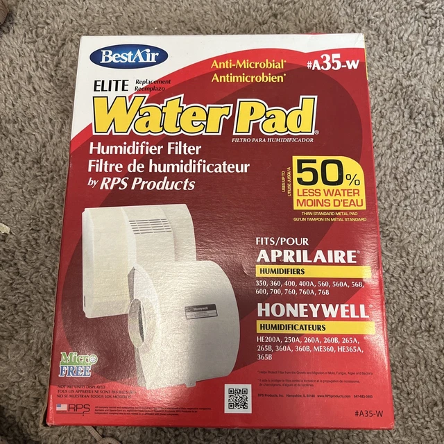 BestAir A35W Humidifier Filter Wick Water Pad Elite New in Box
