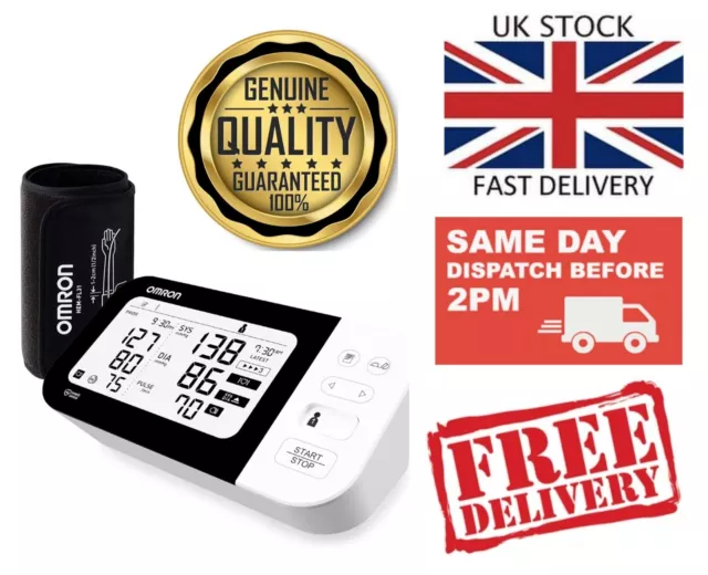 UK Omron HEM-7361T M7 Intelli IT Automatic Upper Arm Blood Pressure BP Monitor
