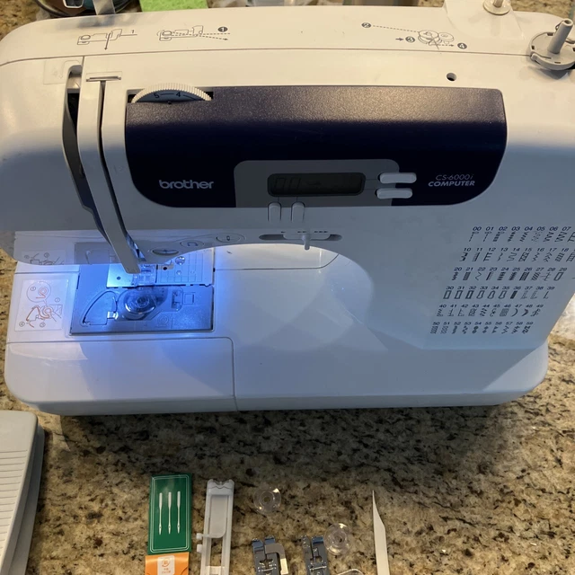 BROTHER CS6000I COMPUTERIZED 60StitchSewing Machine W/ Pedal & Cover