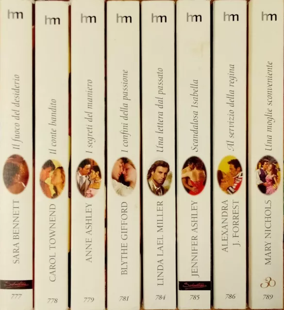 8 libri I Grandi Romanzi Storici 777-789 lotto collezione tipo Mondadori Harmony