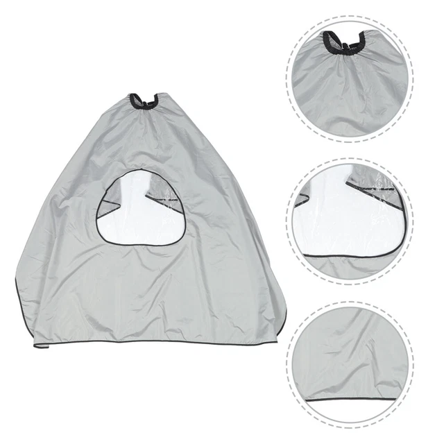 Panno parrucchiere pongee salone cape camice taglio di capelli camice mantello grigio