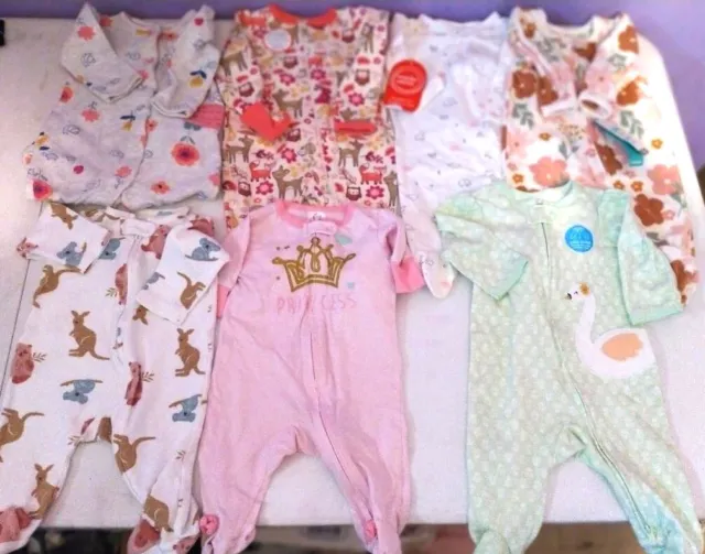 50 pc  (27 NEW)  Baby Girl Clothing Lot 0-3 ,3-6 Months CARTERS-GERBER-DISNEY 3