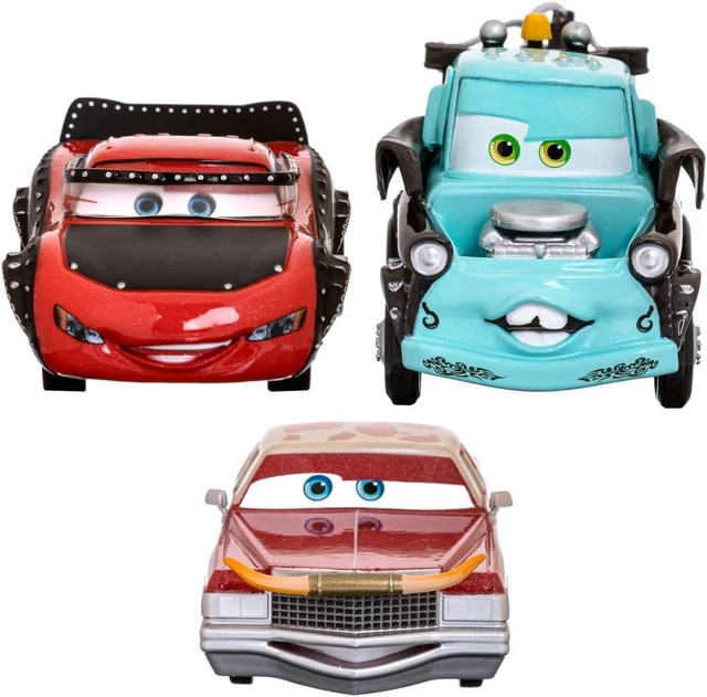 Disney Parks Pixar Cars Lightning McQueen & Mater 3 Piece Die-Cast Set NEW
