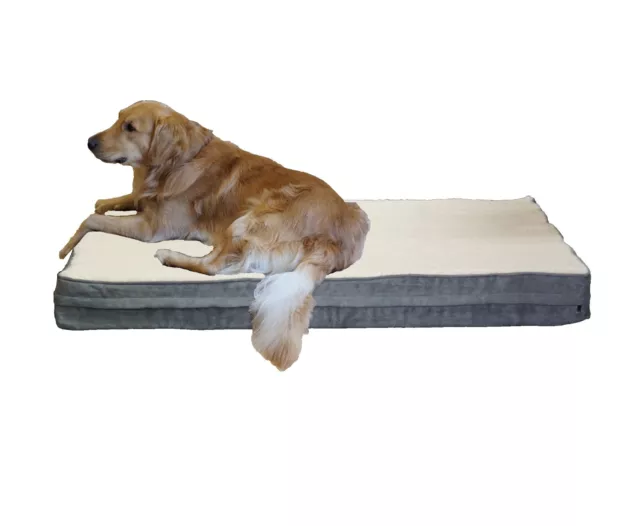 Premium Memory foam Orthopedic Dog Bed w/ super soft Fleece Plush cover