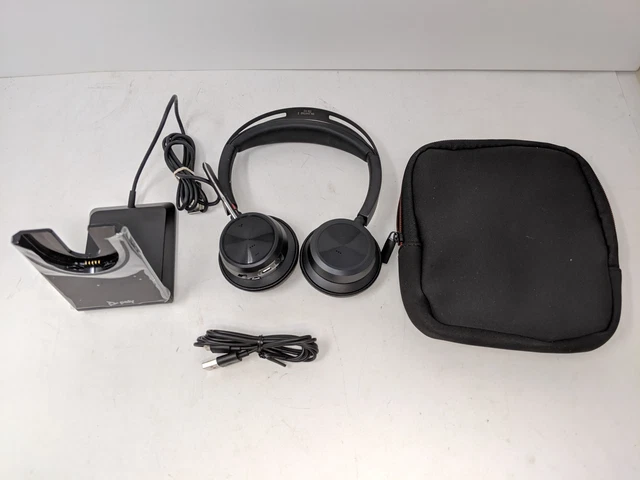 *READ* Plantronics Ear-Cup (Over the Ear) Poly Voyager Focus 2 Bluetooth  (AAH)