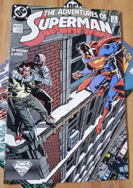 Adventures Of Superman #448 VF+ 1988 DC £1 Comics Jerry Ordway  - P&P Discounts